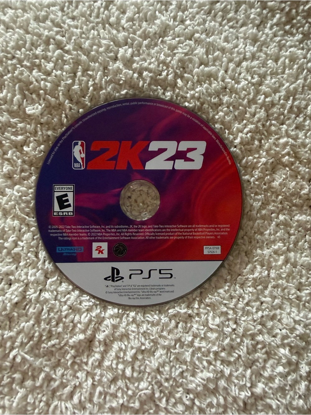 Sony PS5 2K23 Game Disc
